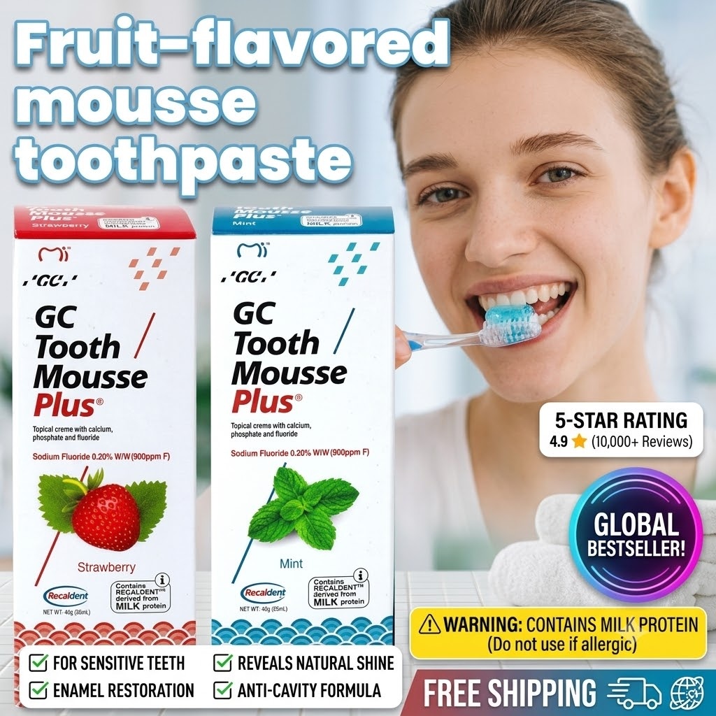 Teeth Whitening Cream - Зубная паста-мусс GC Fruit Flavor 50г: