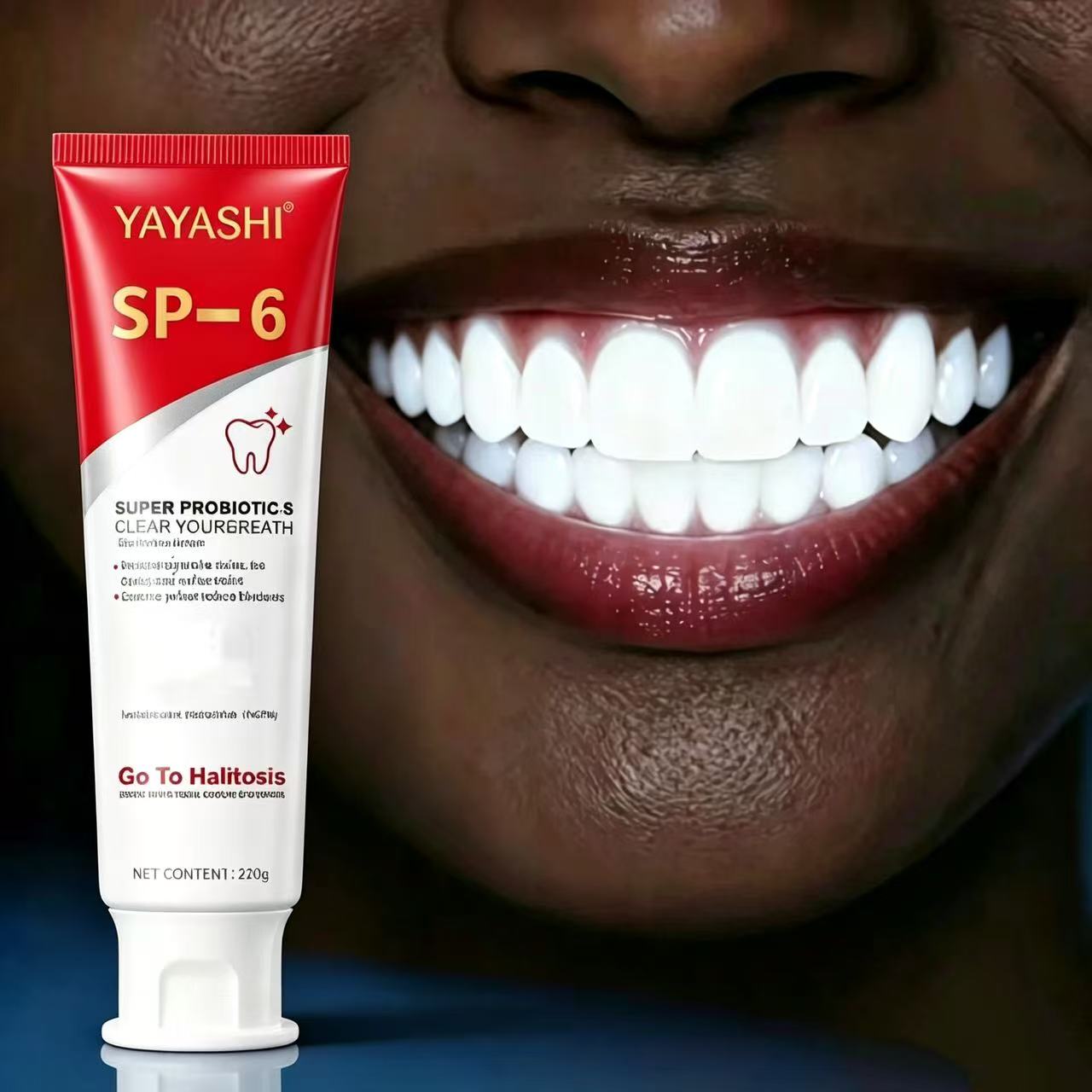 Teeth Whitening Cream - Зубная паста Sp-6 Probiotic с мятой