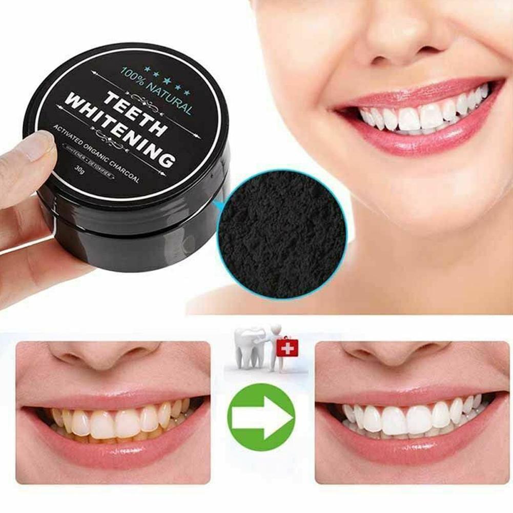 Teeth Whitening Charcoal - Активированный органический угольный порошок для полировки