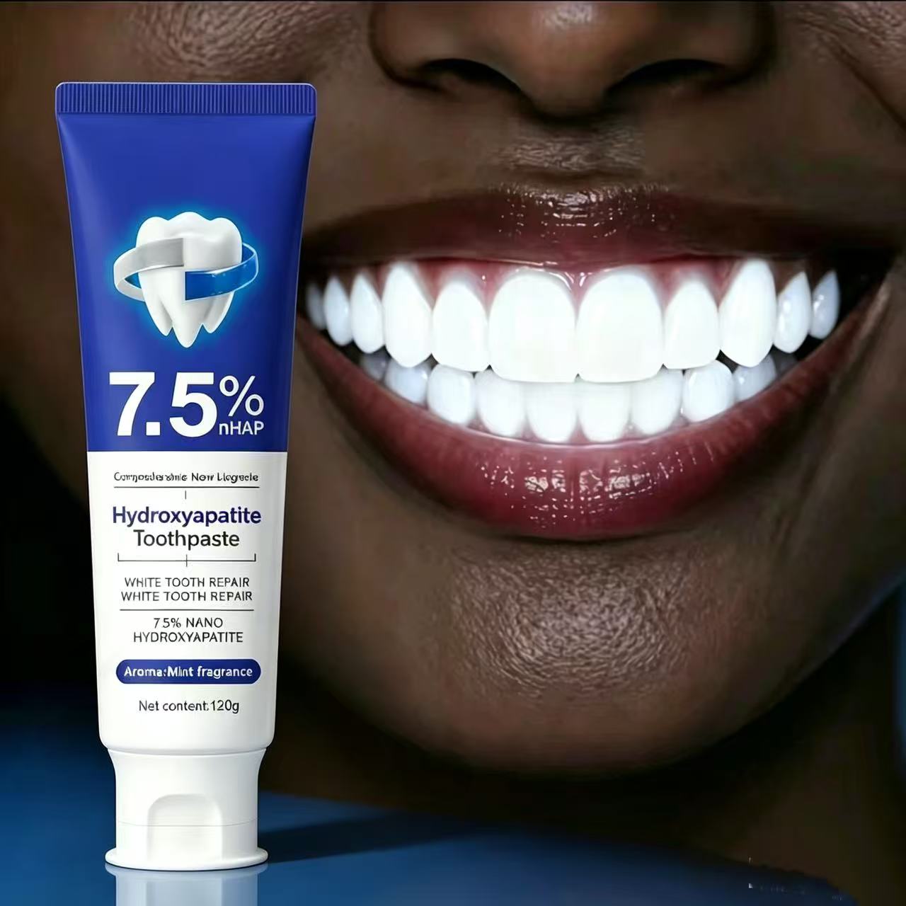 Teeth Whitening Cream - Зубная паста с 7,5% нано-гидроксиапатитом для