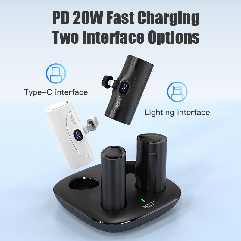 Led Mouth Tray - 4 шт. портативный мини-Power Bank 5000