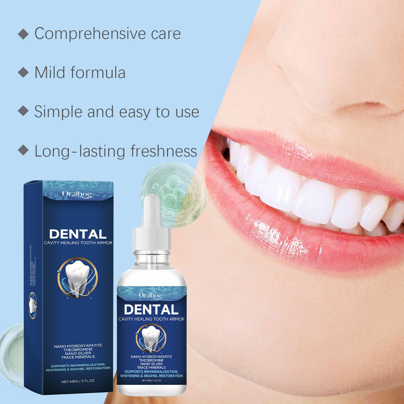 Сыворотка Oralhoe для отбелива – обзор и цена Teeth Whitening Natural