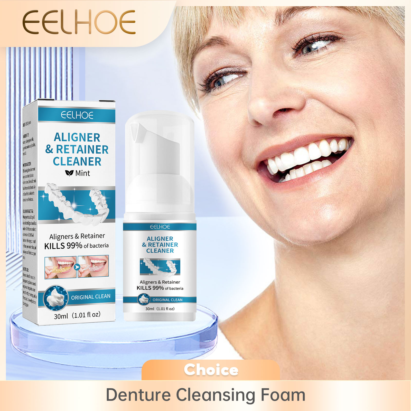 Очиститель зубных протезов Ali – обзор и цена Teeth Whitening Cream