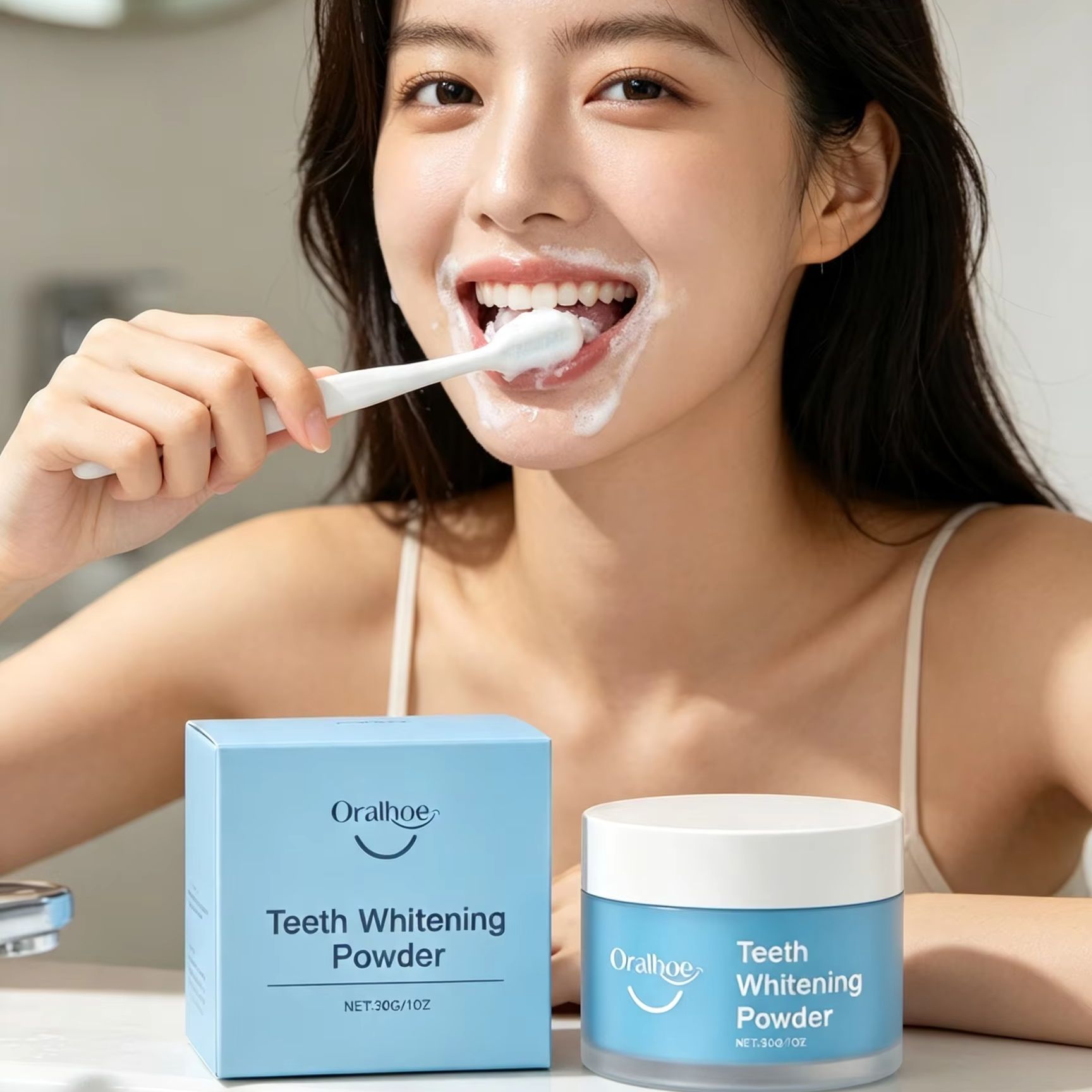 Зубной порошок Oralhoe для чис – обзор и цена Teeth Whitening Zimba