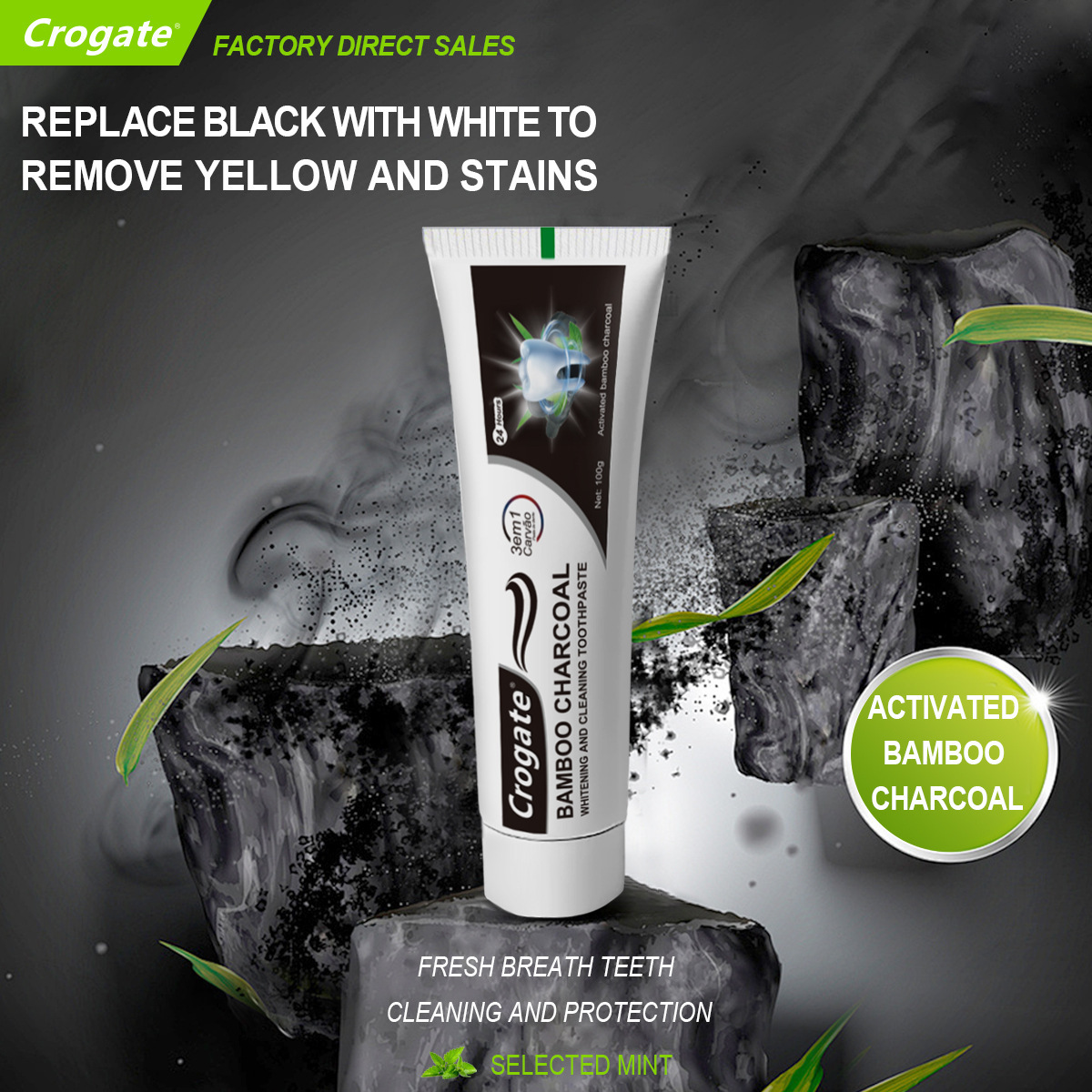 Отбеливающая зубная паста с ба – обзор и цена Teeth Whitening Charcoal