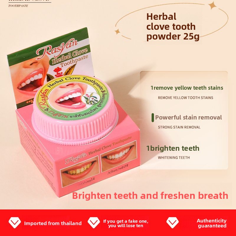 Тайский зубной порошок с гвозд – обзор и цена Teeth Whitening Zimba
